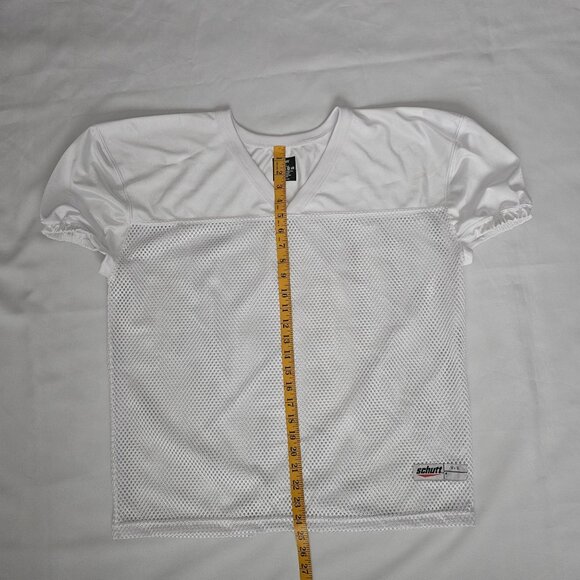 Schutt White Porthole Mesh Pro-Cut Adult Football Jersey Men's Varsity Small - Picture 10 of 10